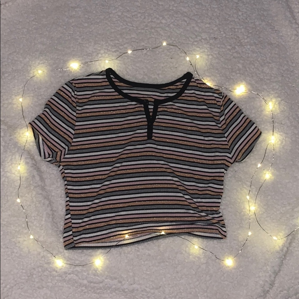 Striped crop top